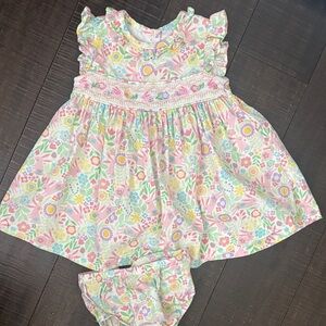 EUC Bonnie Baby Easter dress 12m